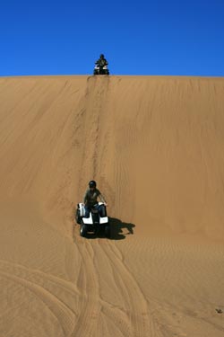 Quad Biking in the dunes near Swakopmund, Namibia